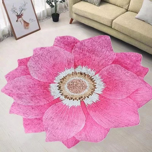 Floor Mat Rugs Bedroom Decor Rugs Bedroom Petal Round Carpet Lounge Rug Bath Mat - Picture 20 of 42