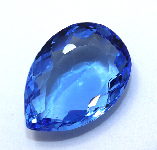 79 kt natürlicher hellblauer Topas Birnenschliff zertifiziert lose atemberaubender Edelstein - Bild 3 von 7