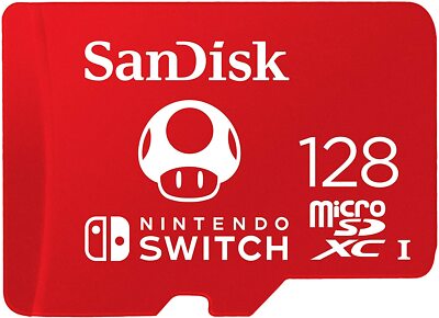 Nintendo Switch本体セット128GB microSDカードケース付 SanDisk 128GB microSDXC UHS-I-Memory-Card for Nintendo-Switch