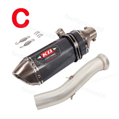 For CF-Moto NK800 800NK 2023 Exhaust Muffler Mid Link Pipe DB Killer 51mm Tips - Bild 7 von 14