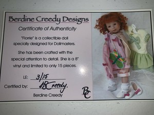 Details About Berdine Creedy Florrie Doll Le 315 8