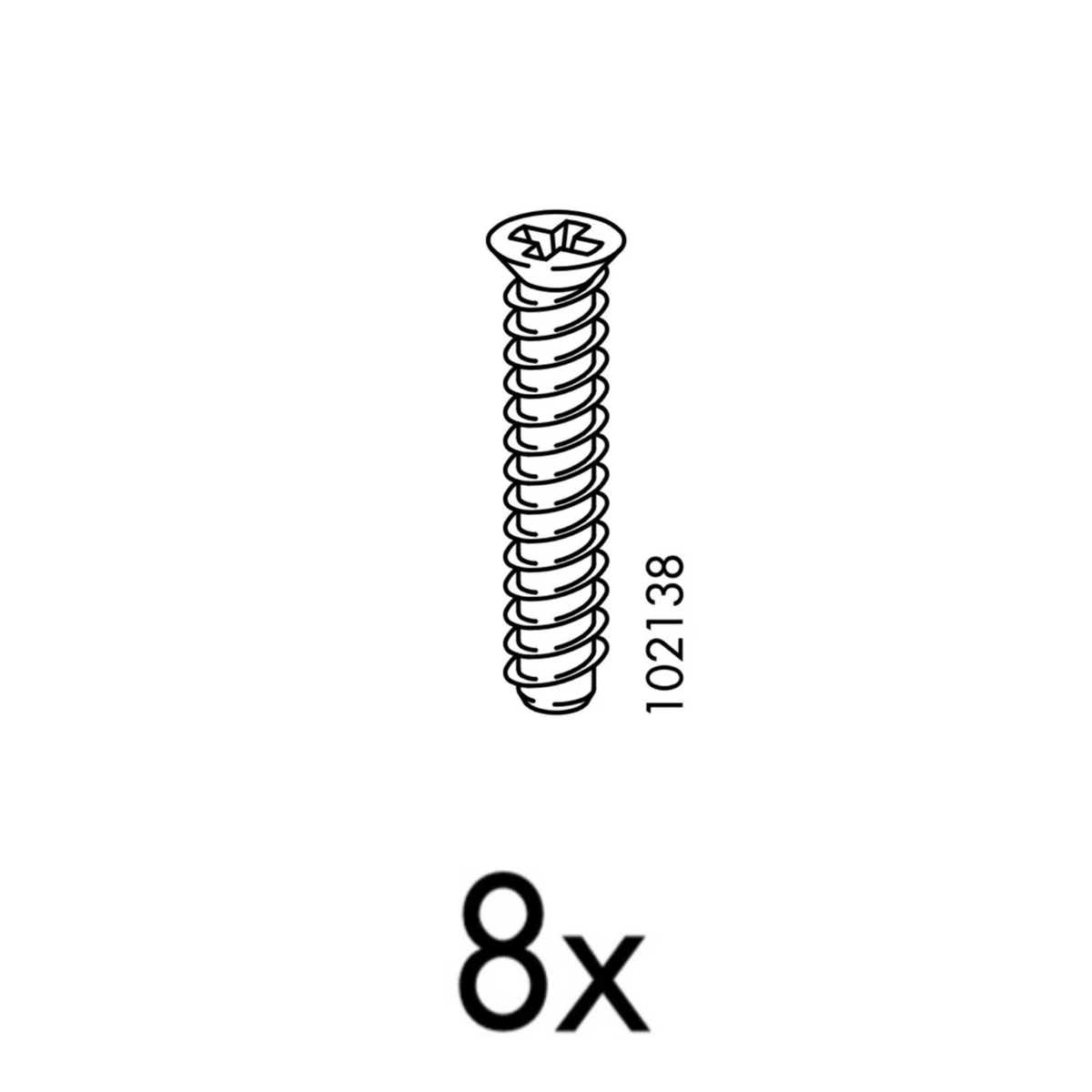 8 IKEA Screws Part # 102138 | eBay