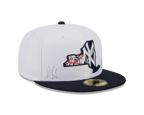 Gorra ajustada New York Yankees New Era White State 59FIFTY - Imagen 1 de 7