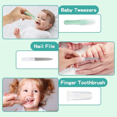 Baby Healthcare and Grooming Kit with Nail Clippers, Scissors, Infant Grooming K - Picture 6 of 12