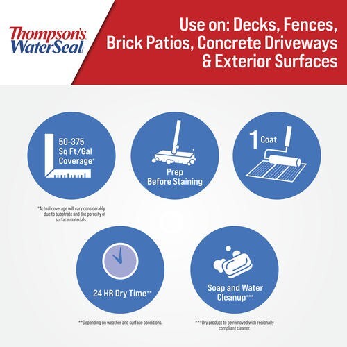 Thompson's WaterSeal TH.010100-18 Aerosol Water Seal Multi-Surface Waterproofer - Picture 4 of 6