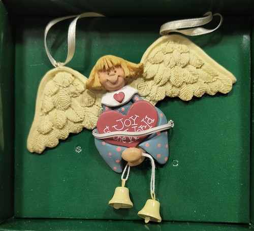 Kurt Adler Collectible Boxed Christmas Angel Vintage Ornament Joy to the World - Picture 10 of 15