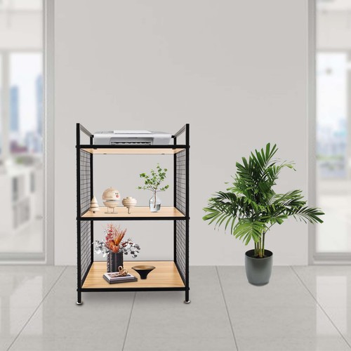 Moderno archivador de 3 niveles soporte para impresora estante de almacenamiento soporte para horno microondas - Imagen 1 de 14