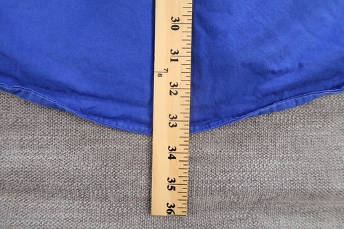Vintage 90er Tommy Hilfiger Shirt Herren extra groß einfarbig blau mit Knopfleiste Logo - Bild 10 von 12