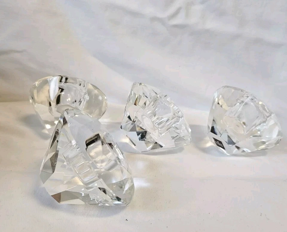 Sia Kristall Kerzenhalter Leuchter 4x Stück Vintage Candle Home Fashion - Bild 4 von 4