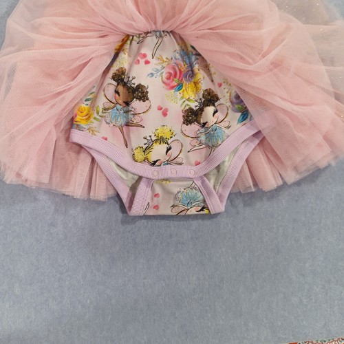 Rock Your Baby Tutu Bodysuit Dress Size 18-24 Month Sugar Plum Baby Circus Print - Picture 4 of 8