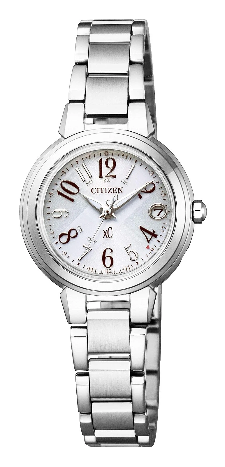 Pulseira de Prata Citizen Eco-Drive Social Relógios de Pulso