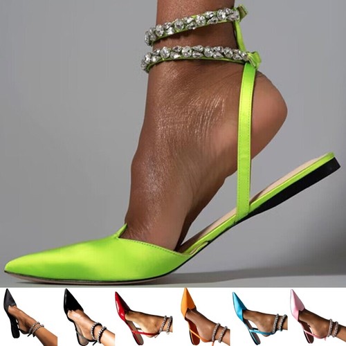 Scarpe donna basse fibbia cinturino alla caviglia donna estive comode sandali gladiatore misura - Foto 2 di 31