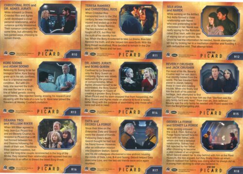 Star Trek Picard Season 2 and 3 complete 18 card chase set "Relationships" - Picture 4 of 4