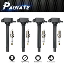 4X Ignition Coil+IRIDIUM Spark Plug Set for 2013-2016 Dodge Dart 2.0L l4 UF648
