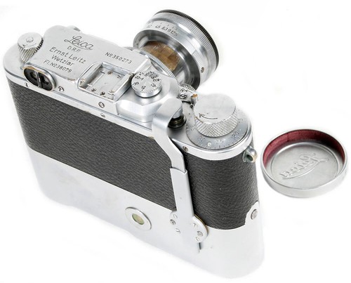 Leica IIIb LUFTWAFFEN-EIGENTUM FL No.38079 + Summitar 2/50 + Leica-Motor MOOLY ! - Bild 2 von 7