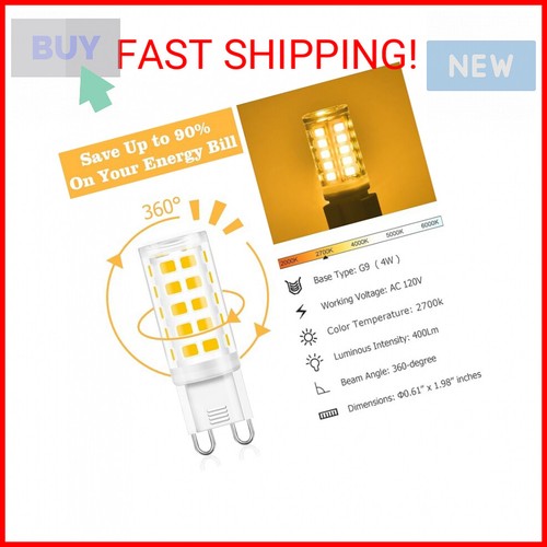 GOLSPARK G9 LED Bulb 2700K Soft White 4W (40W Halogen Equivalent), T4 LED Bulb, - Picture 2 of 2