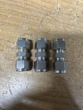 NOB- Lot of Misc. Parker/Superlok/Swagelok/Ham-Let 3/8" Compression Union (3pcs)