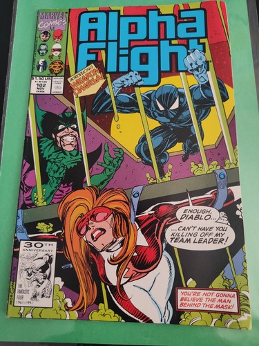 ALPHA FLIGHT #102 Weapon Omega Marvel Comics 1991 X-Men NM