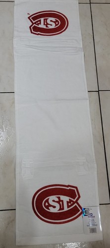 ST.CLOUD STATE MCARTHUR TOWEL, 11"X42" , WHITE, RED. FOR GYM. GOLF. GAME DAY. - Picture 2 of 2