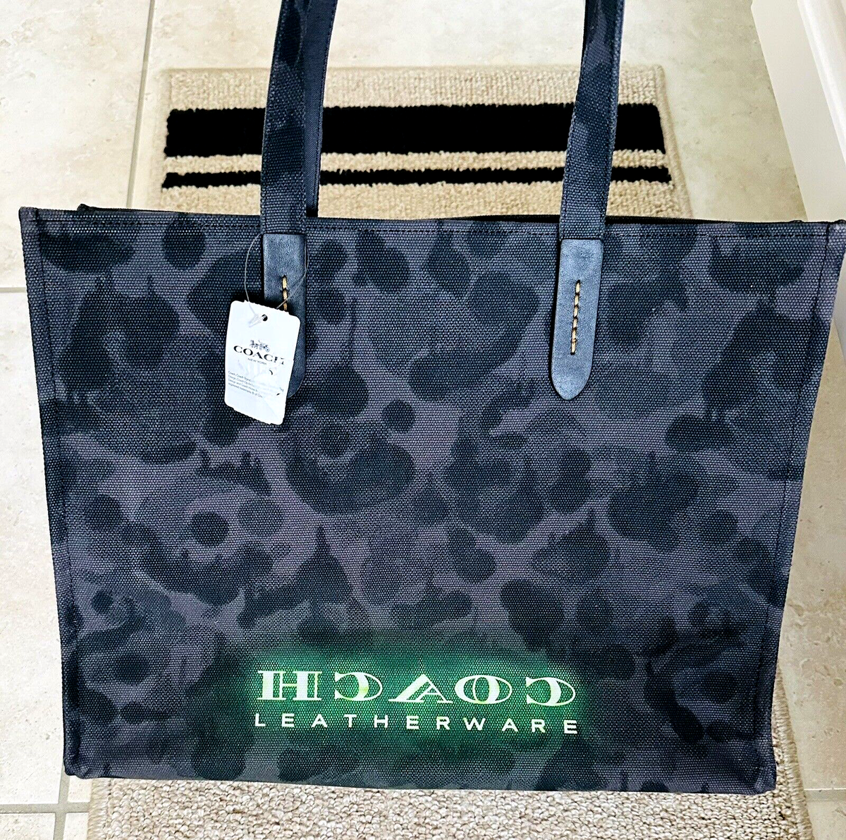 NWT COACH X VIPER ROOM WILD BEAST HEATHER GRAY CAMO CANVAS