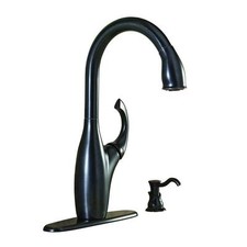 Glacier Bay Pull-Down Kitchen Faucet with Soap Dispenser, Mediterranean Bronze