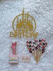 Happy 1st Birthday Candle Minnie Mickey Mouse Number 1 + Cake Toppers. Disney. ♡