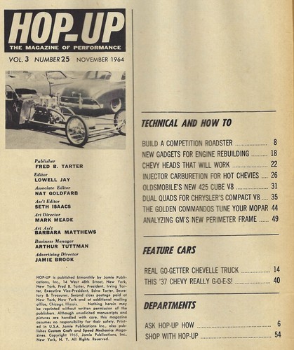 1965 Barracuda, Ford 427, drag racing, more in vintage Hop-Up Magazine lot/2 - Picture 4 of 4
