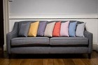 NEW Modern Textured Pastel Marl Tone Luxury Filled 43cm Square Cushion UK made