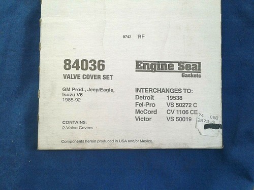 Engine Seal Valve Cover Gasket # 84036 Fel-Pro # VS 50272 C - Picture 2 of 2