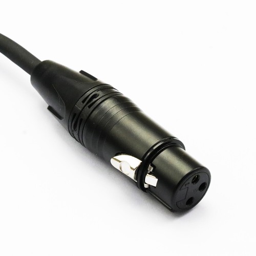 Cable de micrófono de audio de 3,5 mm TRS macho ángulo recto a XLR hembra TRS de 1/8 pulgadas - Imagen 3 de 4