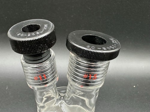 ACE GLASS Twin Ace-Thred #11 #15 Inlet Adapter 45/50 Inner Joint 5031-86 - Picture 3 of 7
