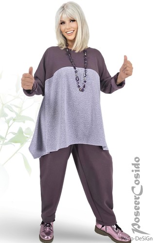 LAGENLOOK Thermo Pulli Pullover Long Shirt 44 46 48 50 52 54 56 58 XL-XXL-XXXL - Bild 2 von 9