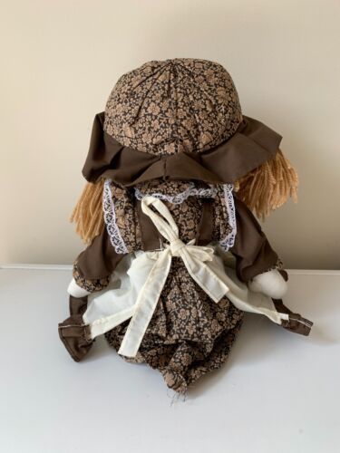 SUNNY TOYS Vintage Rag Cloth Doll Brown Dress Bloomers 45cms Made in Korea - Picture 5 of 12