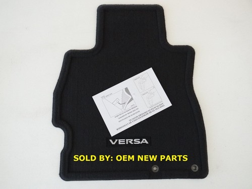 NISSAN VERSA 999E2-4Y000 Genuine Floor Mats Carpet Black OEM9 2012-2019 - Picture 2 of 7