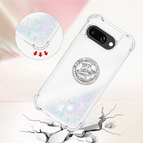 Para Google Pixel 9 Pro XL 9A, Dinámica Líquida Arena Rápida Brillo Estuche Cubierta + Anillo - Imagen 33 de 35
