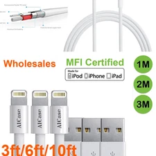 Lot For iPhone XR X 8 7 6 Plus SE XS 11 12 13 14 Pro Max USB Cable Data Charger