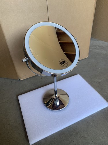 Makeup Mirror With Light, 10X Magnification Mirror, Double Sided - Picture 5 of 9