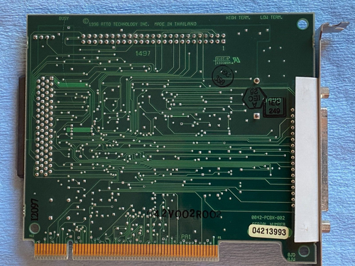 ATTO ExpressPCI PSC PCI 50p 68p Ultra Wide Hard Disk Drive SCSI Controller Card - Picture 2 of 4