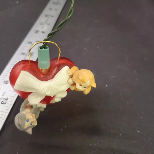 Hallmark Keepsake Christmas Lighted Ornament 1987 Cat Kitty Meowy Christmas NIB - Picture 4 of 5
