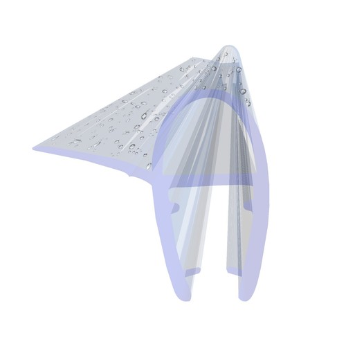 Duschprofil für Duschkabine 2m – Magnetdichtung 4–8 mm, Wasserabweiser - Bild 9 von 284
