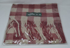 Starbucks x Uber Eats Best Fall Ever Scarf Plaid Flannel Cozy Red Exclusive NEW
