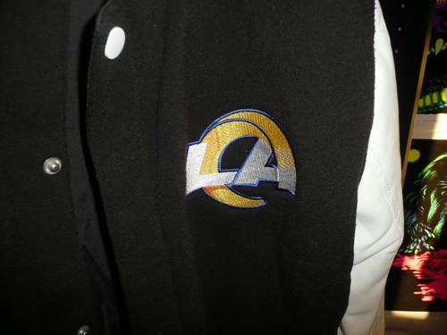 Los Angeles Rams LA 2022 Super Bowl LVI Promo Varsity Jacket Rare! - Picture 4 of 7