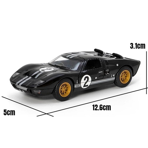 Ford GT40 1966 1:32 Aleación Coche Deportivo Diecast Modelo Vehículo de Juguete Luz de Sonido - Imagen 7 de 10