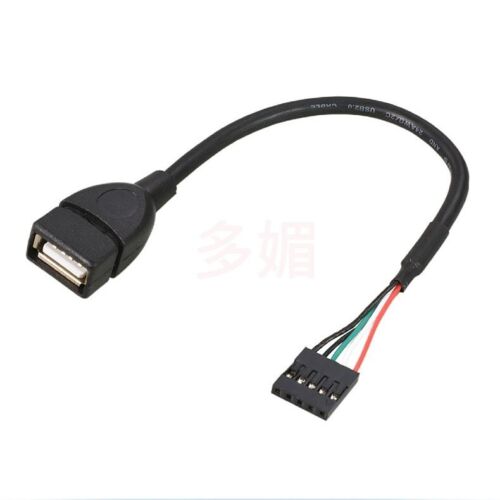USB-A 2.0 donna a 5/9 pin donna intestazione USB PCB cavo scheda madre 30 cm 50 cm - Foto 3 di 17