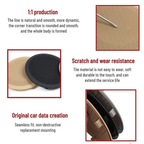 2Pcs Car Door Panel Speaker Trim for BMW 3 Series E90 E91 X1 E84 - Zdjęcie 7 z 14