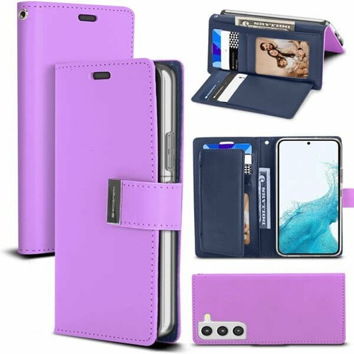 For Samsung Galaxy S23 S24 S21 FE Ultra S10 S9 S8 S7 Plus Wallet Case Flip Cover - Picture 37 of 41