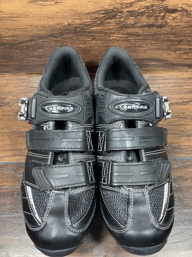 SERFAS Women's Black Astro Mountain Bike Shoes Size 40 Buckle Closure Straps - 第 2/10 張圖片