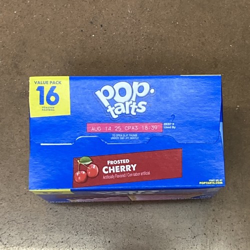 NUOVO POP TARTS TOSTAPANE PASTICCINI SAPORE CILIEGIA GLASSATO 16 CT 27 OZ (768 g) SCATOLA - Foto 3 di 3