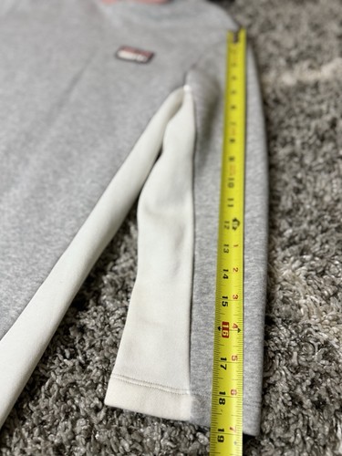Lacoste Women’s Hooded Sweatshirt Dress Grey/white/pink Size 12 - Picture 3 of 9