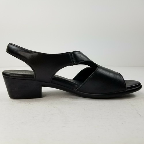SAS Womens Suntimer Sandals Sz 8.5 Black Tripad Comfort Ankle Strap $125 Euc - Picture 3 of 12